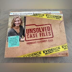 Unsolved Case Files Harmony Ashcroft case murder mystery game Pressman